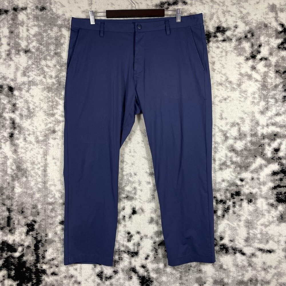 Rhone Commuter Pants Mens Size 38x27 Blue‎ Performance Stretch Golf Office